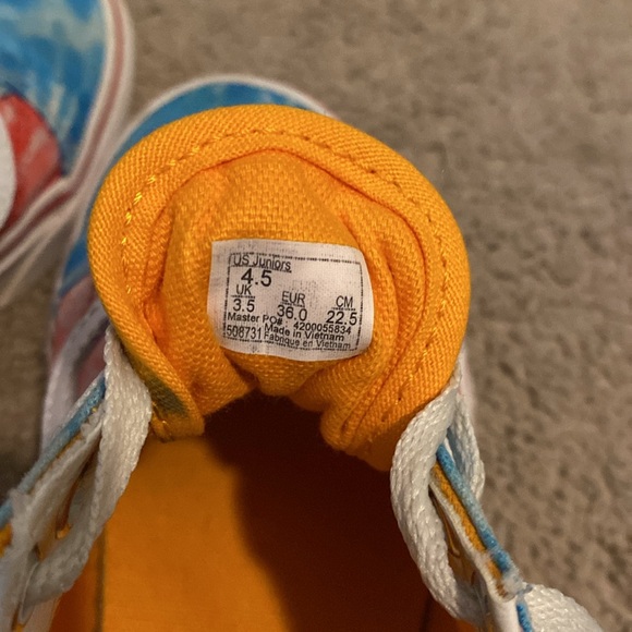 Vans juniors size 4.5 multicolored - Picture 3 of 3